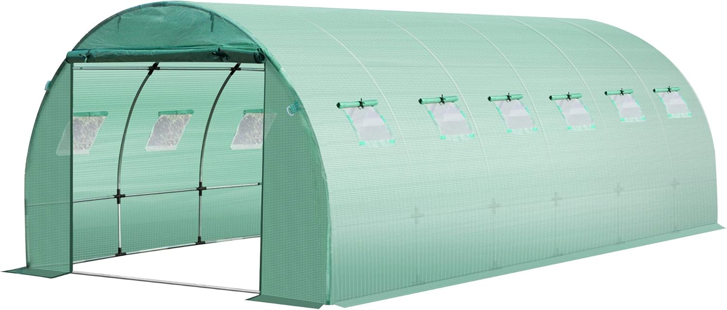 Greenhouse Cover Replacement 12 Windows Waterproof Tarp A7k
