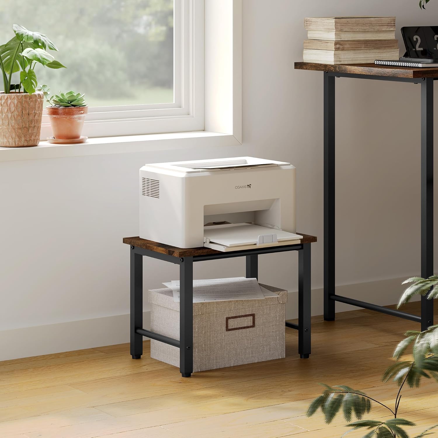 Printer Stand with Adjustable Anti-Skid Feet k7m