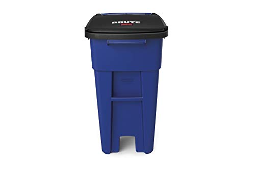 Heavy-Duty Wheeled Trash Can 50 Gallon Gray, 2 Pack a7