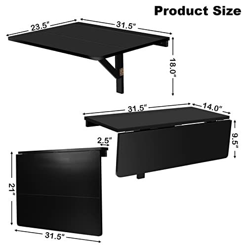 Wall Mounted Folding Desk for Small Spaces Gray k7p