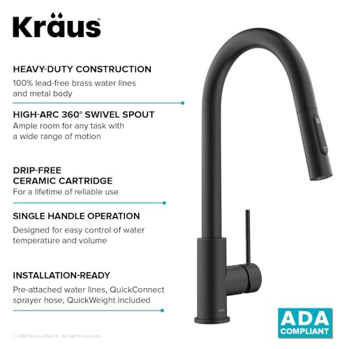Modern Single-Handle Touch Kitchen Faucet with Pull Down Sprayer a7