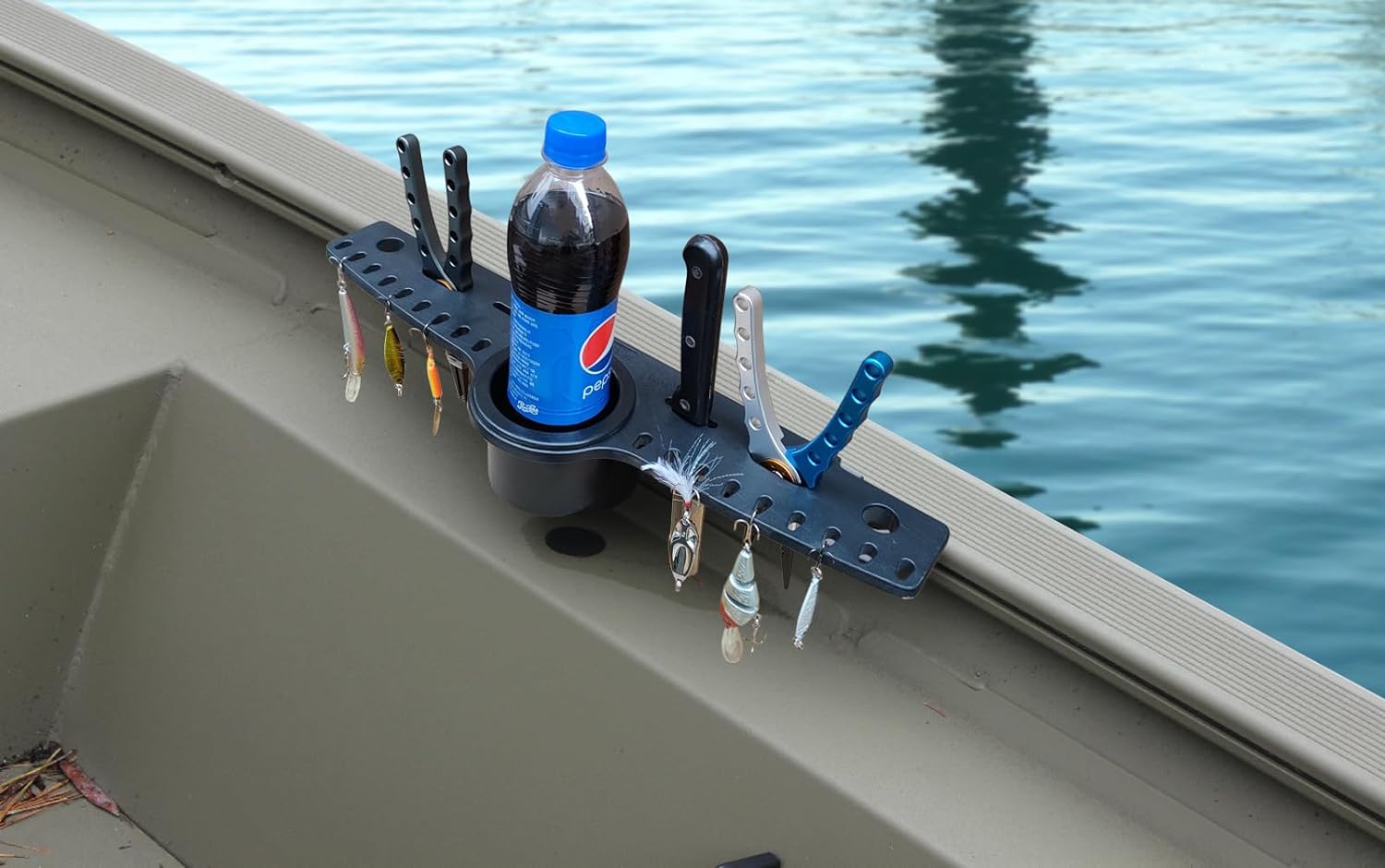 Brocraft Knife and Plier Holder Rig Rack for 90 Degree Boat Track System /Knife and Plier Holder Rig Holder for Versatrack Track/Lund Sport Track Tool Holder