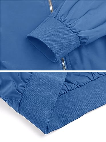 Men's Lightweight Bomber Windbreaker Zip Up Coats a7