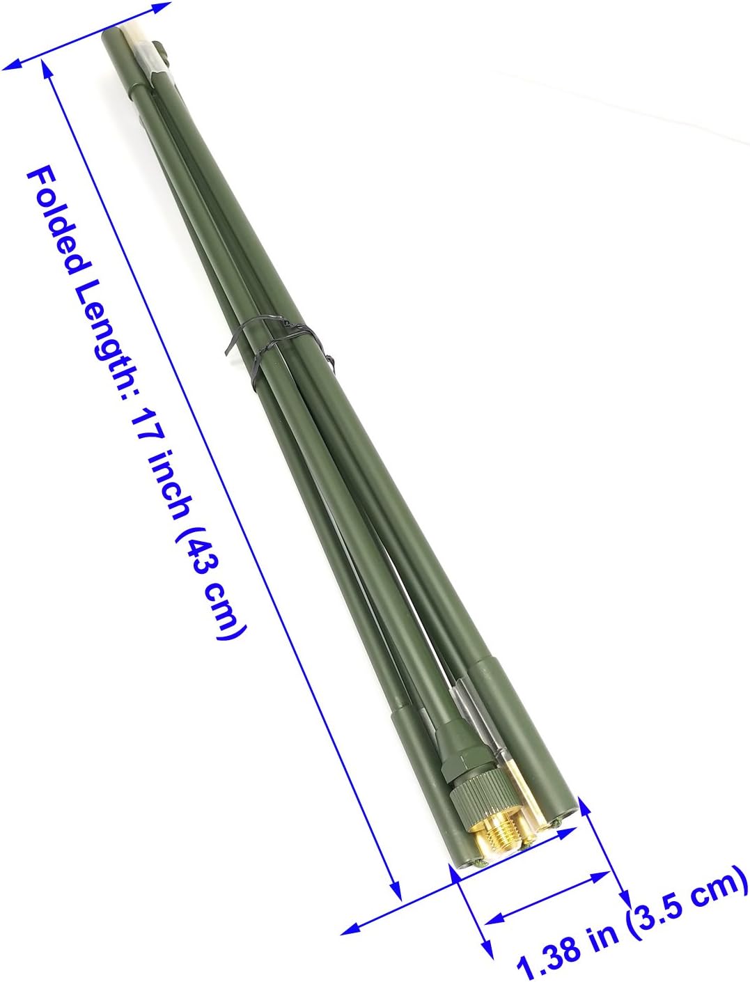 Collapsible 7 Element Whip Antenna 285 CM a7