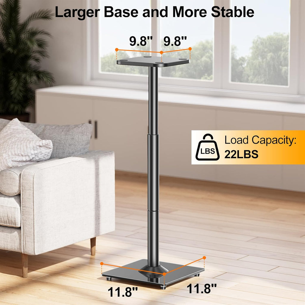 Speaker Stands Height Adjustable 28-37.4 for Bookshelf Studio Speakers Pair k7m