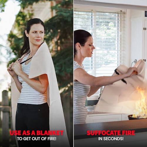 Emergency Fire Blanket 40x40 for Kitchen Home Fiberglass a7
