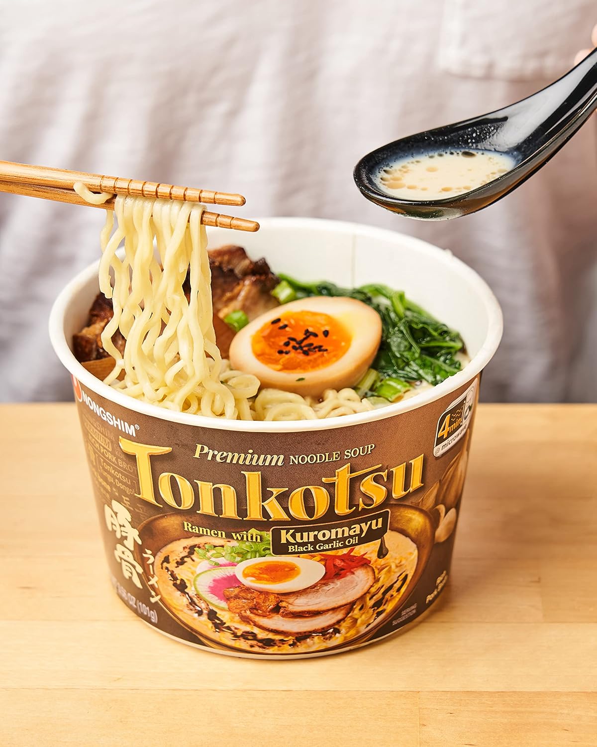Tonkotsu Black Garlic Ramen Bowls, 6 Count Pack of 2 x7