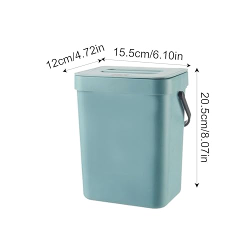Folding Waste Bin with Lid and Handle for Kitchen Bathroom a7
