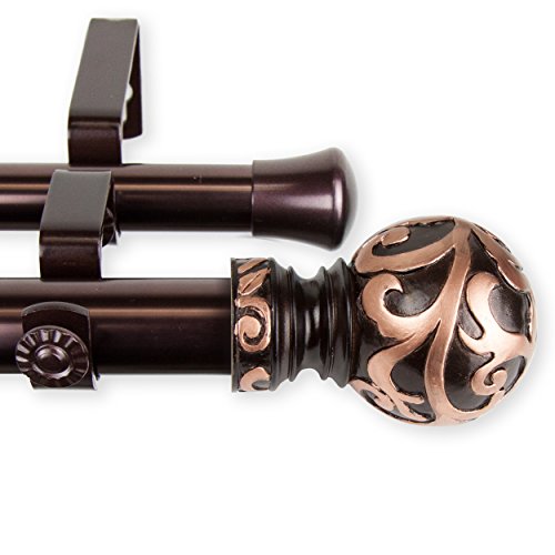Curtain Rod 160-240 inch Gold k7p