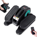 Under Desk Elliptical, Electric Seated Pedal Exerciser, Quiet & Compact Mini Ellipse Leg Exerciser with LCD Monitor, Remote Control and 5-Level Adjustable Speeds, Elliptical Machine for Home