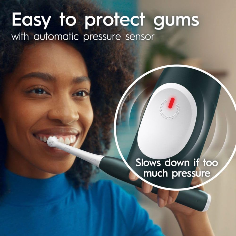 Electric Toothbrush Starter Kit with 2 Brush Heads, Forest Green 7q