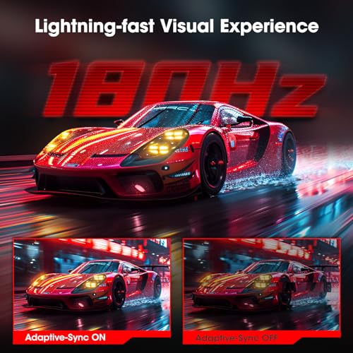 27 inch QHD 180Hz Curved Gaming Monitor with AdaptiveSync 1ms HDR10 VESA a7