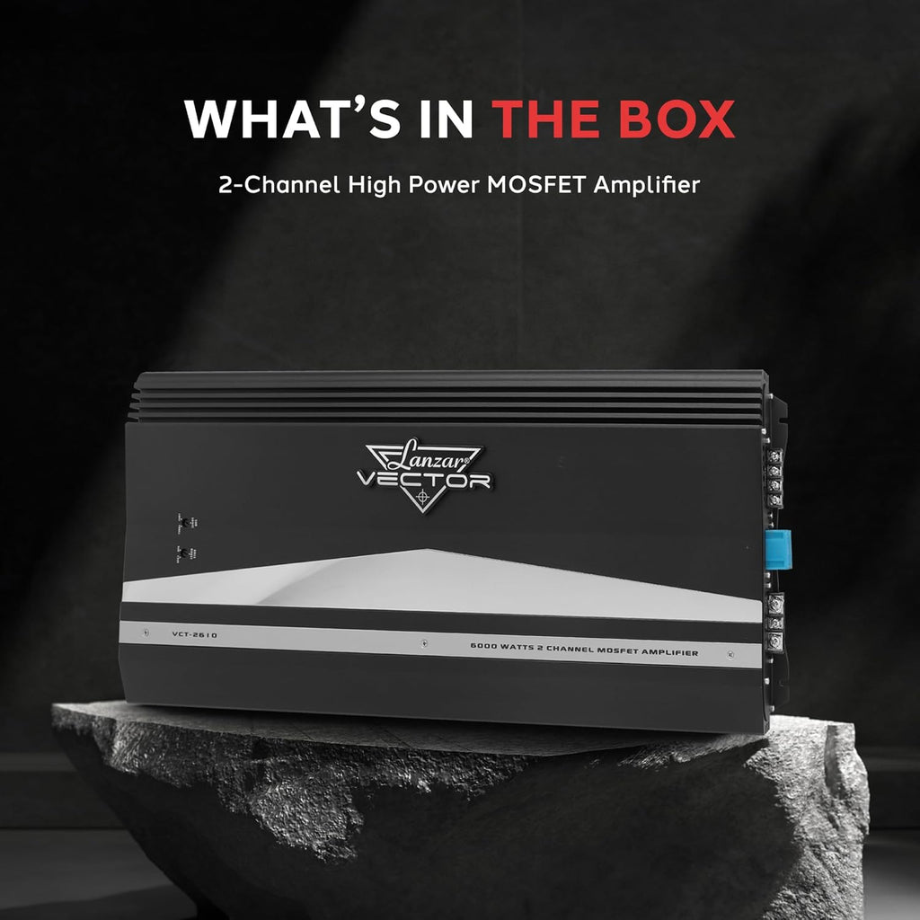 2-Channel Car MOSFET Amplifier 6000W Bridgeable Stereo a7