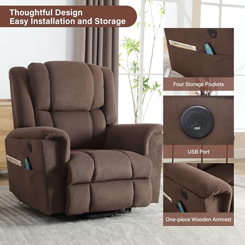 Power Lift Recliner Chair with Heat and Massage for Elderly k7