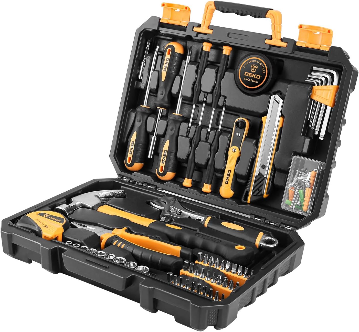 Tool Set with Plastic Tool Box Storage k7m