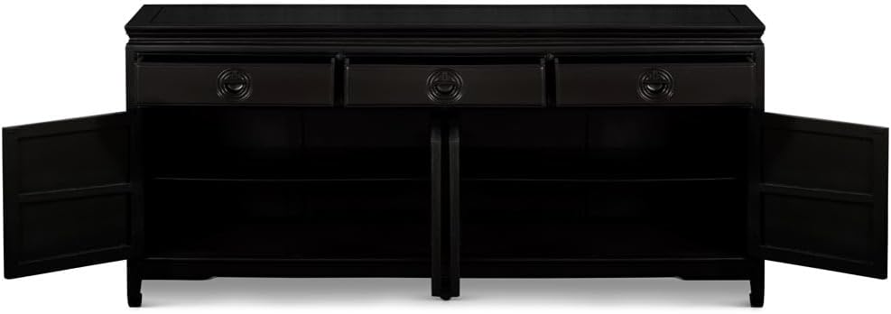 Black Rosewood Longevity Sideboard 72in k7