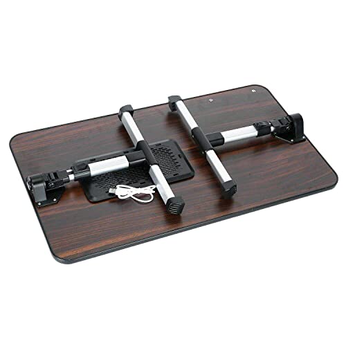 Portable Laptop Table Foldable Stand Sofa Bed Desk with USB Fan a7