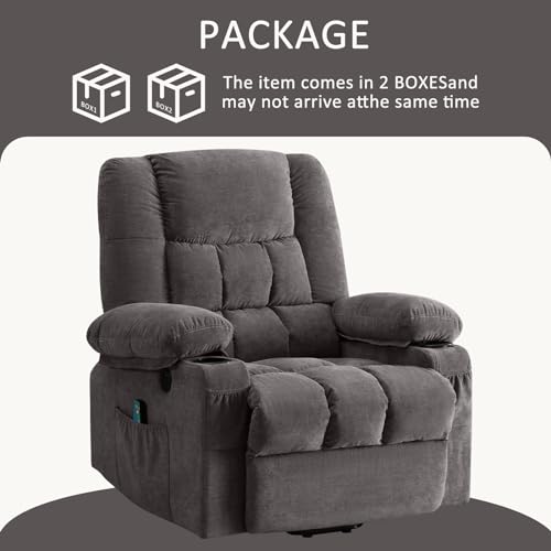 Power Lift Recliner with Heat and Massage for Elderly, USB Port a7