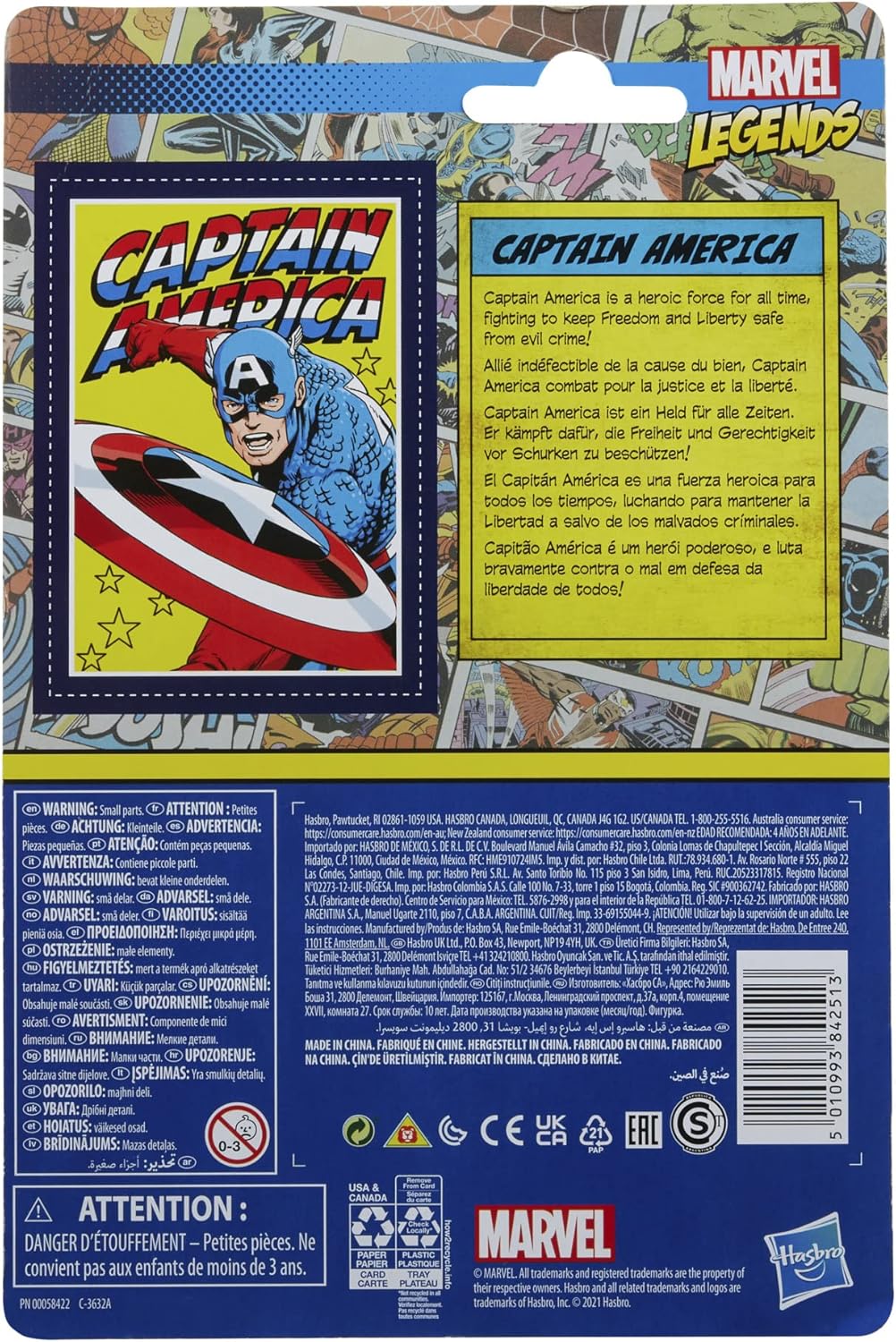 Captain America Action Figure Toy k7m