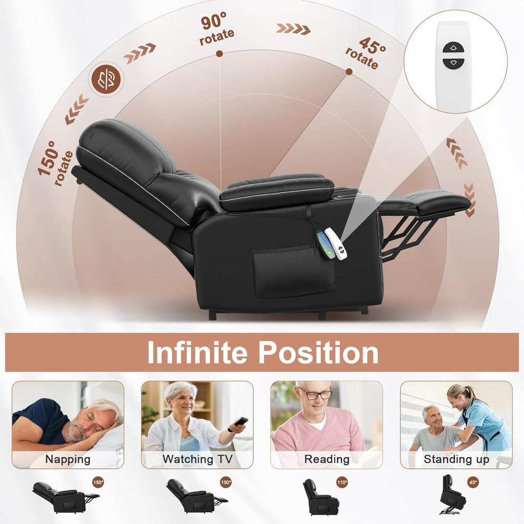 Power Lift Recliner for Elderly with Heat Massage a7