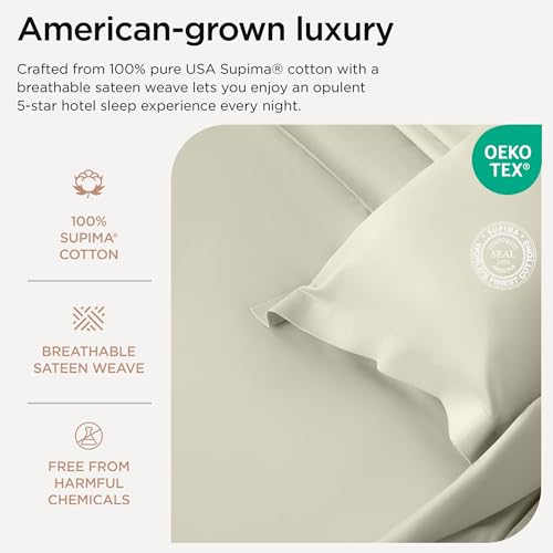 Cotton Sheet Set Queen 4PC Sateen Weave Deep Pocket k7m