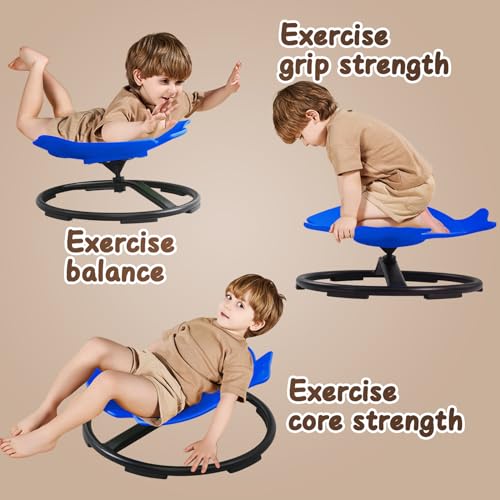 Sensory Swivel Chair for Kids 360 Spinning Seat a7