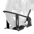 VEVOR Motorcycle Wheel Chock, 1800 lbs Capacity Wheel Cradle Holder, Heavy-Duty Steel Motorcycle Front Wheel Stand with 3 Adjustable Holes, for 15"-21" Off-Road Motorcycles, Standard Motorcycles