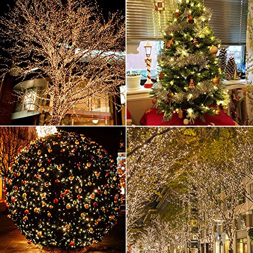 LED Fairy String Lights 66FT Waterproof Warm White 200 LED Remote Control a7