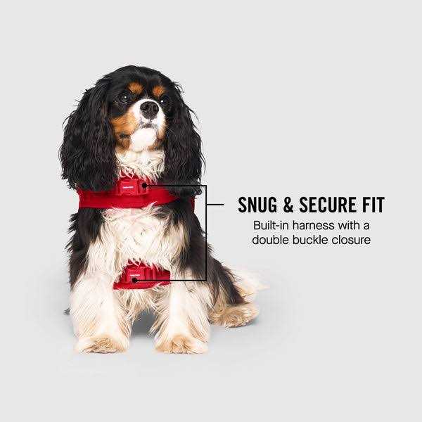 Dog Harness Puffer Black k7m