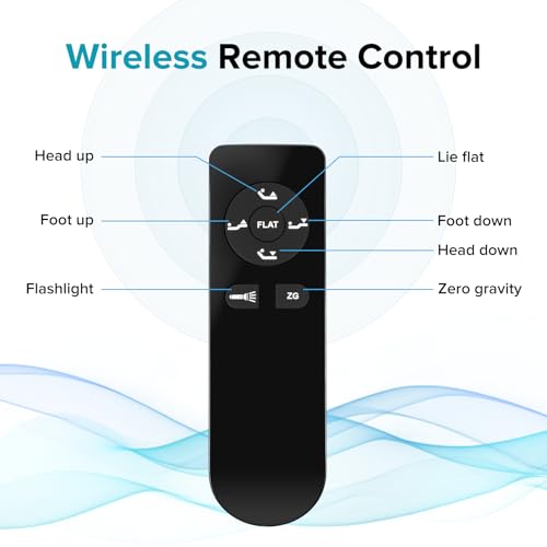 Adjustable Bed Frame with Wireless Remote Control, Twin XL k7