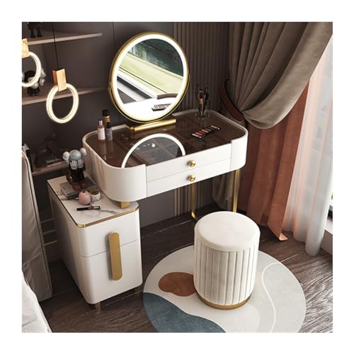 Vanity Table with Mirror and Storage Desk a7