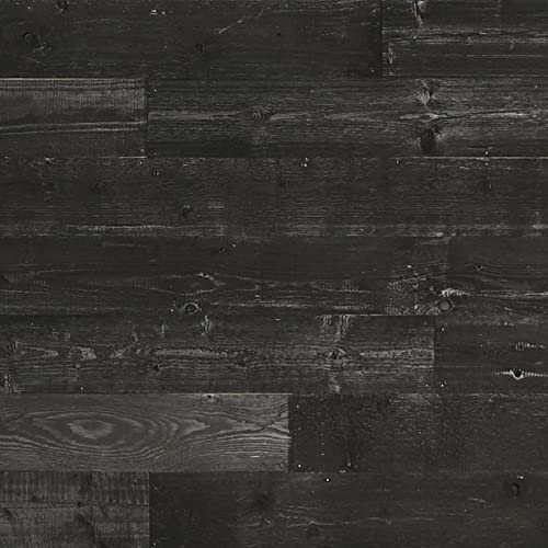 Reclaimed Wood Wall Planks Rustic Decor Set of 12 32x4 Inch Brown k7