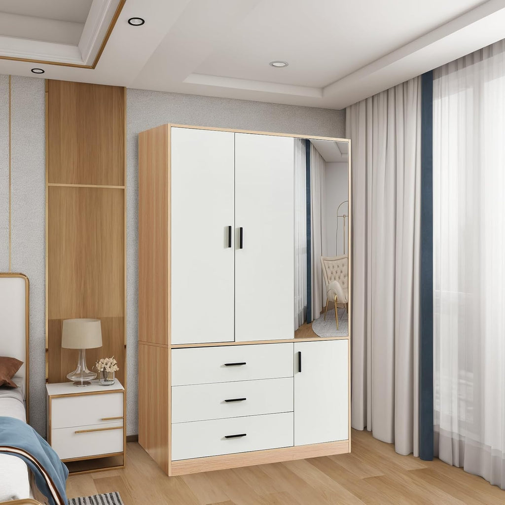 Wardrobe Closet with 3 Drawers and 2 Doors a7
