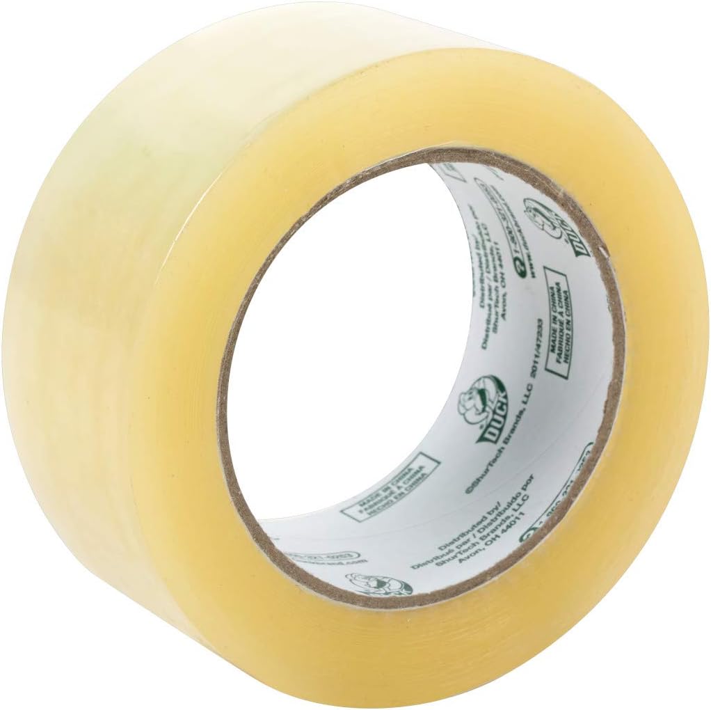 Duck Brand Standard Packaging Tape Refill, 6 Rolls, 1.88 Inch x 109 Yard, Clear (240968) k7