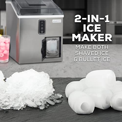 Electric Countertop Ice Maker Machine Portable Stainless Steel q7