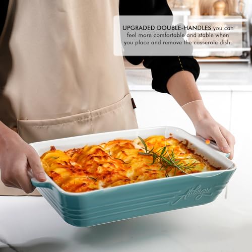 Ceramic Baking Dish 9x13 with Handles White a7