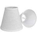 Double Mini Small Brown Barrel Lamp Shades Clip On Bulb, TOOTOO STAR Barrel Fabric Lampshade for Table Chandeliers Wall Floor Lamp Replacement, 3x6x5 Inch, Set of 2 (2 PCS Pack)