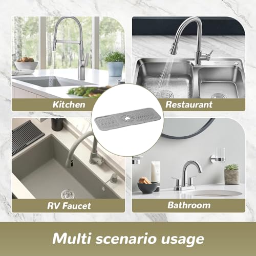 Kitchen Sink Silicone Draining Mat Fast Drying Stone Sink Tray a7