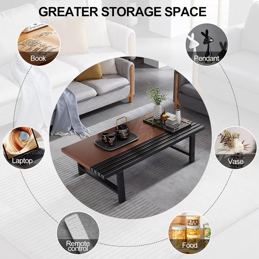 Japanese Floor Table 39.4in Rectangular Coffee Table for Living Room Tatami Dining a7