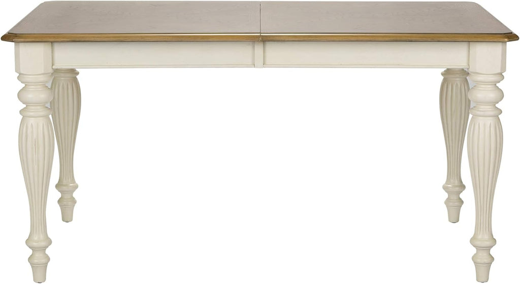 Outdoor Rectangular Table Set 7 Piece White a9