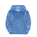 Boys Hoodies Winter Drawstring Hooded Soild Color Print Girls Sweatshirts Kids Pullover with Pockets(120 4-5 Years,A)
