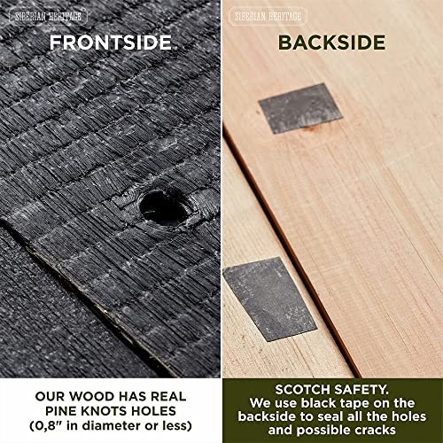 Reclaimed Wood Wall Planks Rustic Decor Set of 12 32x4 Inch Brown k7