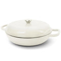 Enameled Cast Iron Dutch Oven, 3.8 Quart Dutch Oven Pot with Lid, Non Stick Dutch Oven Cast Iron Pot, Round Oven Safe up to 500°F for Marinate, Cook, Bake, Refrigerate and Serve – Cream White