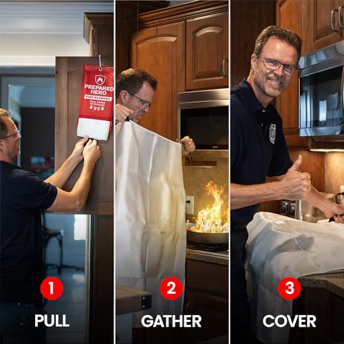 Emergency Fire Blanket 40x40 for Kitchen Home Fiberglass a7