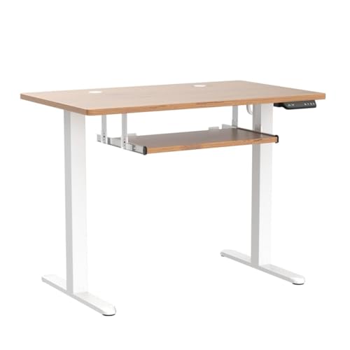 Standing Desk with Keyboard Tray 40x24 Electric Adjustable a7