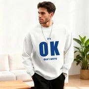 Custom hoodie with personalized text and round neck a7k