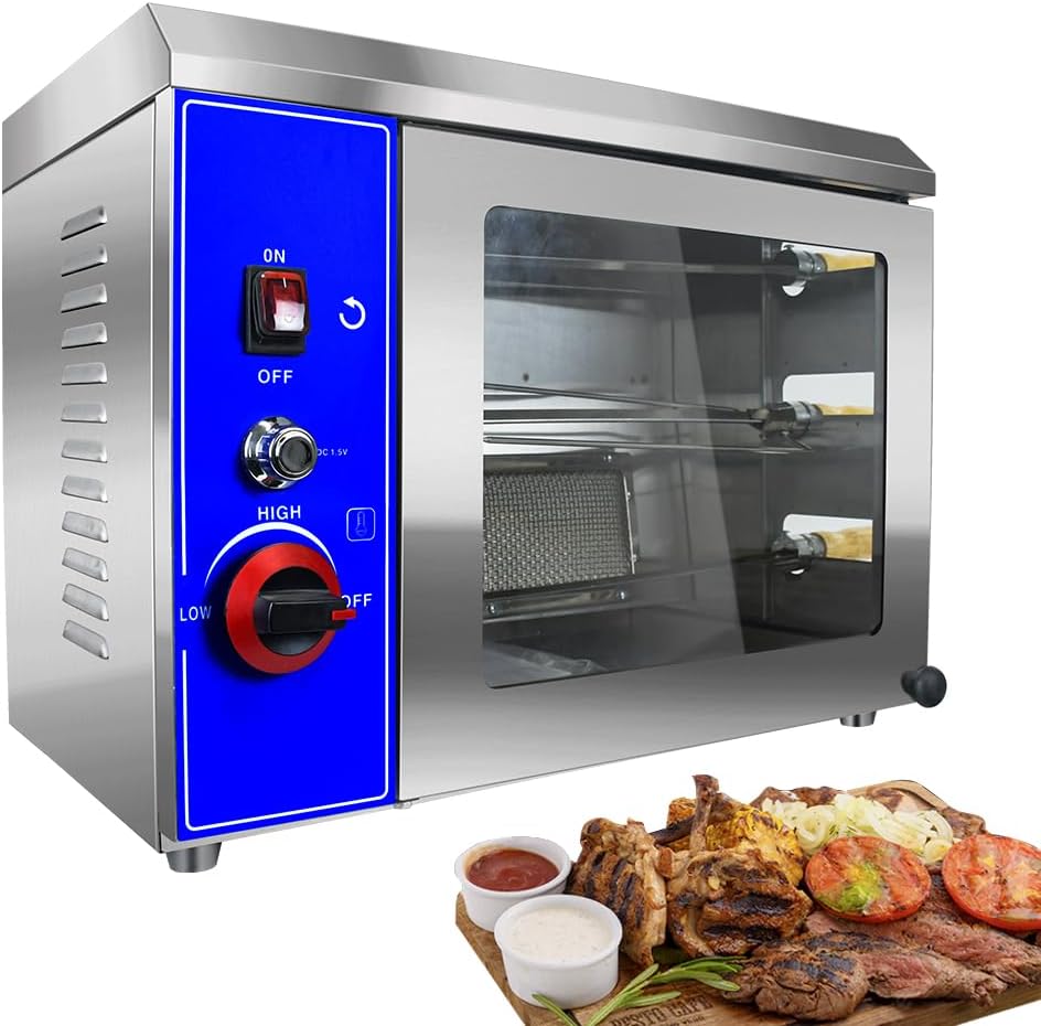 Gas Rotisserie Oven Shawarma Grill Machine Doner Kebab Chicken Propane Grill k7m