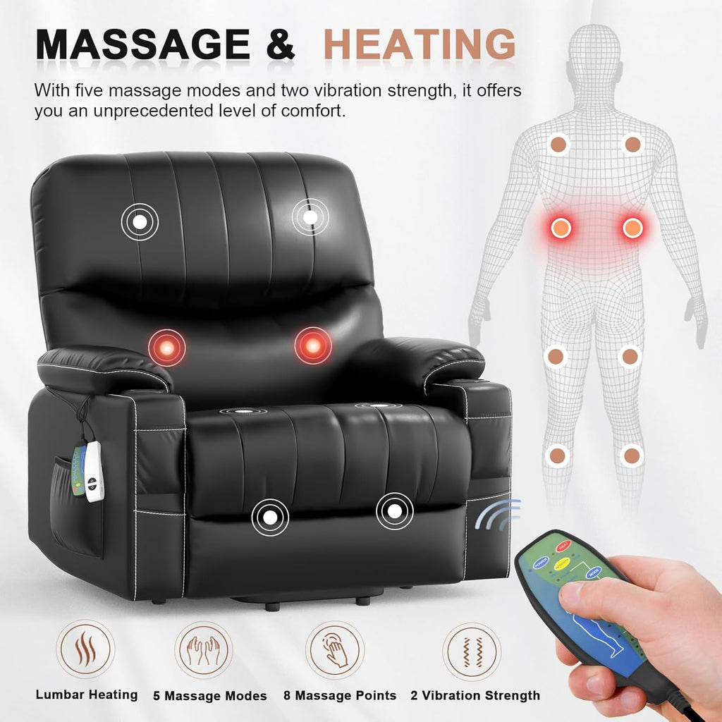 Power Lift Recliner for Elderly with Heat Massage a7