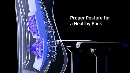 Gaming Chair Ergonomic Big Tall with Lumbar Support Black White k7