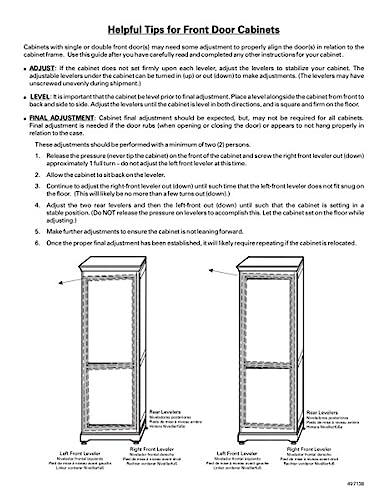 Curio Cabinet Espresso Finish with Six Glass Shelves a7